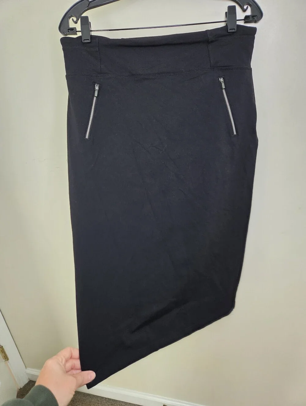 Women's Athleta Mod Metro Black Pencil Skirt Sz Medium